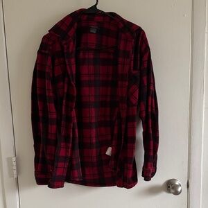 Red and Black Plaid women’s flannel